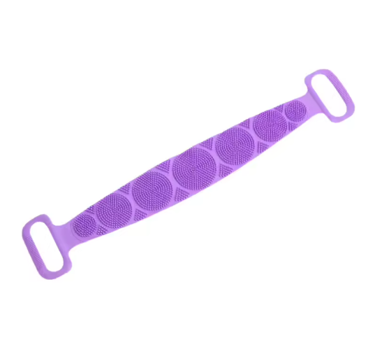 Dual-Sided Silicone Bath Scrubber | Soft Exfoliating Body Brush