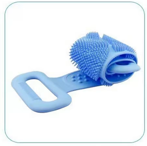 Dual-Sided Silicone Bath Scrubber | Soft Exfoliating Body Brush