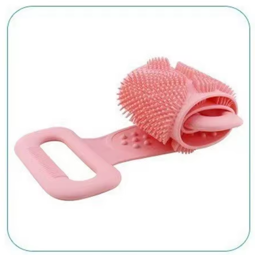 Dual-Sided Silicone Bath Scrubber | Soft Exfoliating Body Brush