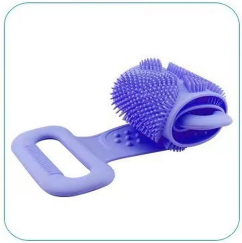 Dual-Sided Silicone Bath Scrubber | Soft Exfoliating Body Brush