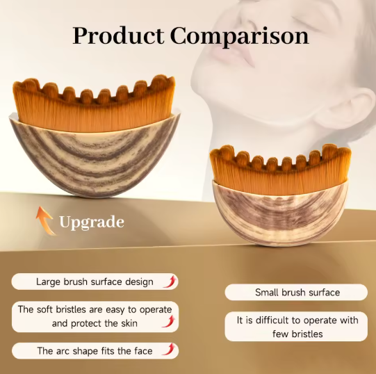 Lymphatic Facial Massage Brush | Contour & Sculpt Massage Tool
