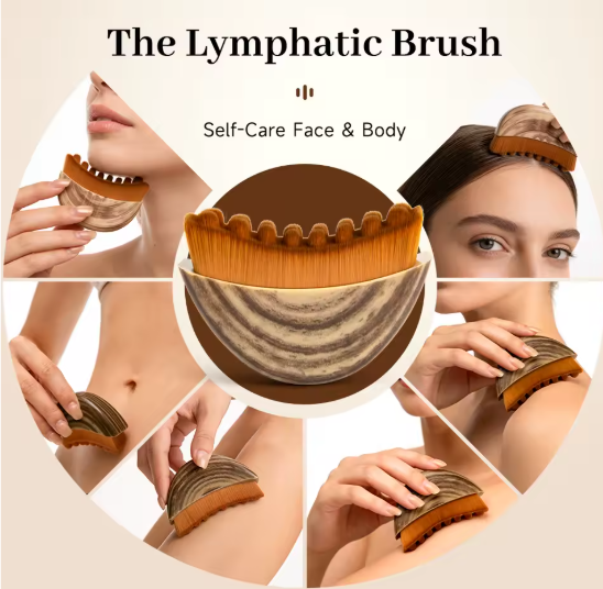 Lymphatic Facial Massage Brush | Contour & Sculpt Massage Tool
