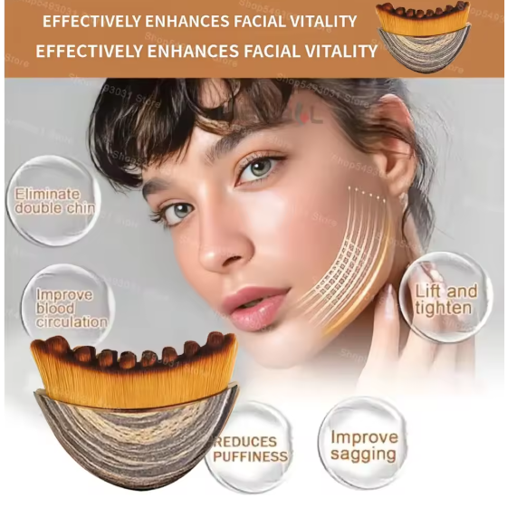 Lymphatic Facial Massage Brush | Contour & Sculpt Massage Tool