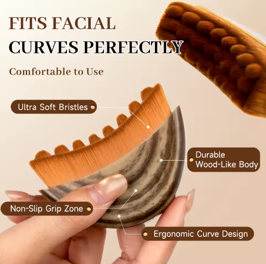 Lymphatic Facial Massage Brush | Contour & Sculpt Massage Tool